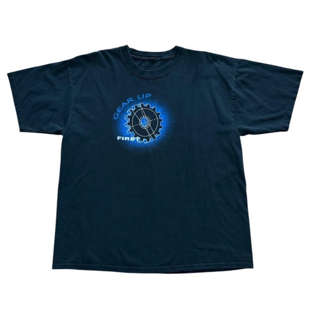 Vintage 90s First Robotics Competition Double Trouble Tour Computer Tech T-shirt